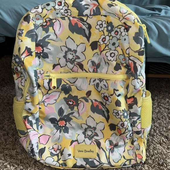 Vera Bradley | Bags | Vera Bradley Yellow Floral Backpack  display picture 1